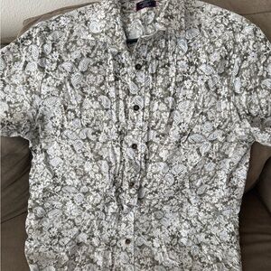 UNTUCKit Paisley Floral Button Down Shirt - Gray